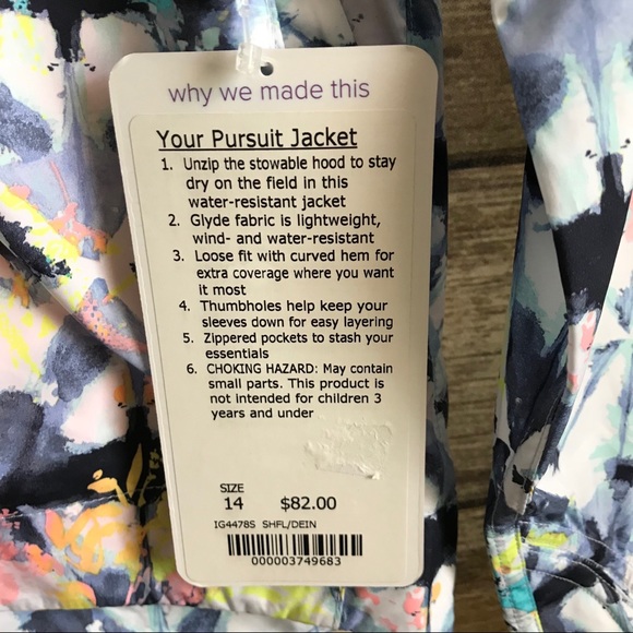NWT SHIBORI IVIVVA LULULEMON YOUR PURSUIT JACKET - Picture 4 of 8